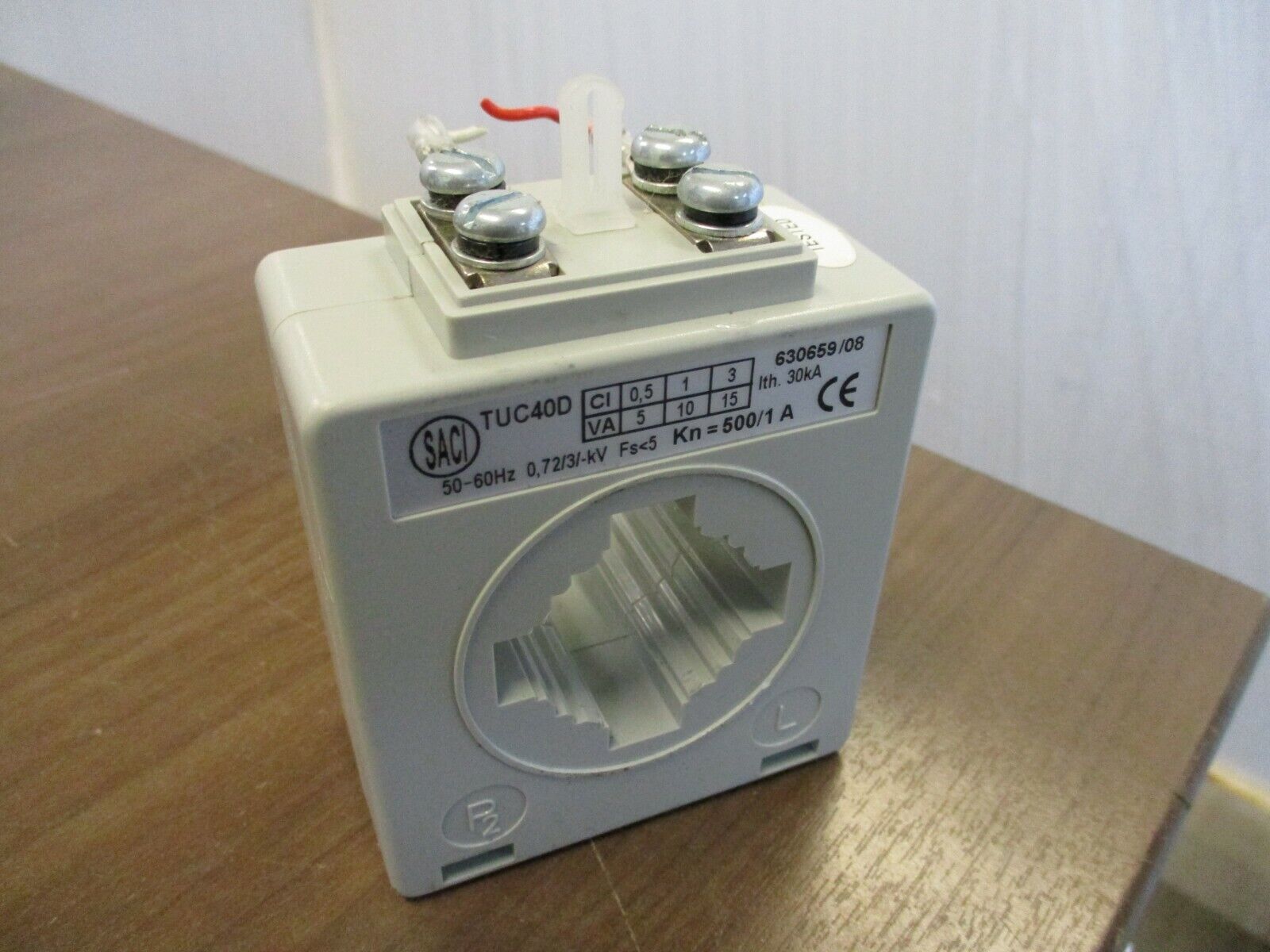 SACI Current Transformer TUC40D Ratio 500:1A 50-60Hz Used