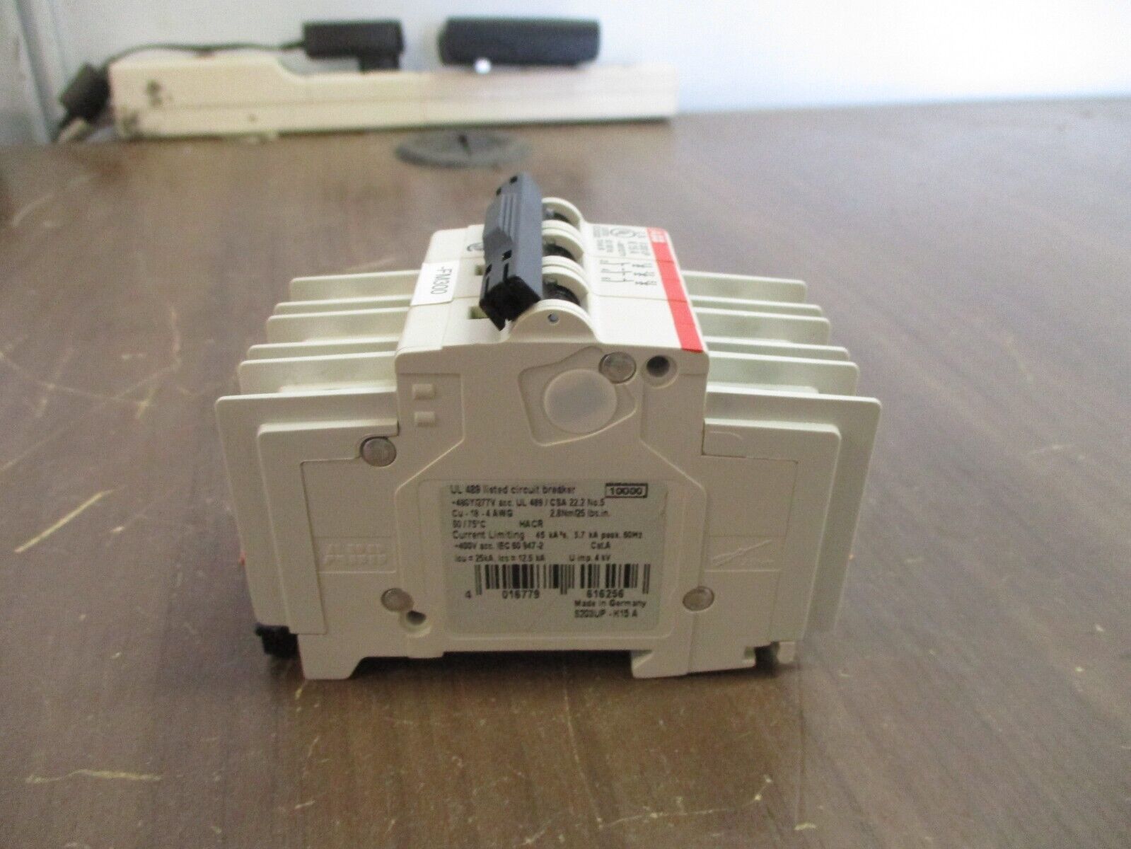 ABB Circuit Breaker S203 UP K15A 15A 480Y/277V 3P Used