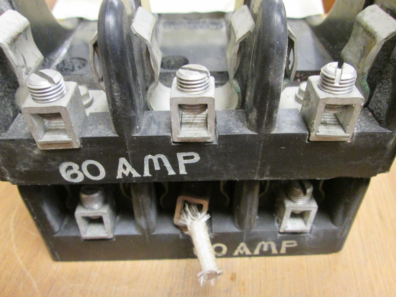 Marathon  Fuse Block  60A  600V  3P  Lot of 2  Used