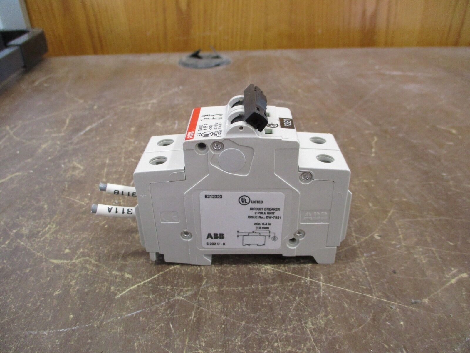 ABB Circuit Breaker S 202 U K15A 15A 240V 2P Used