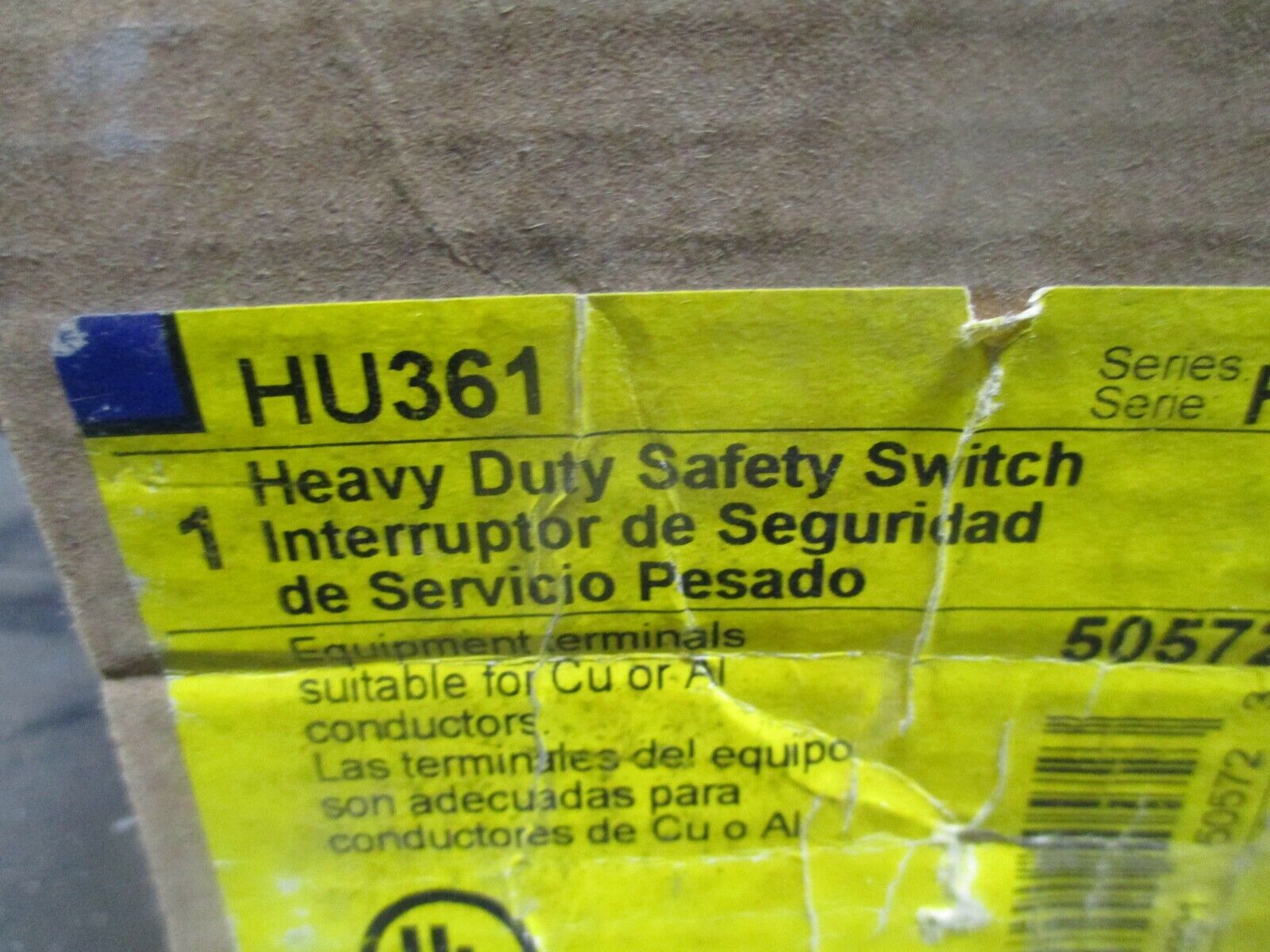 Square D	Non-Fusible Safety Switch HU361 30A 600V New Surplus