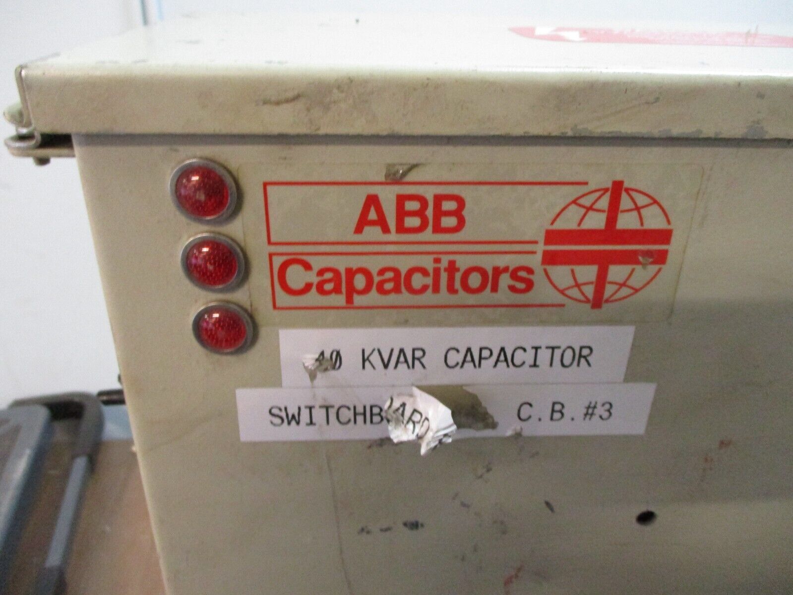 ABB Capacitor C486D40-3FI 40kVAR 480V 3Ph 60Hz Type 12 Enclosure Used