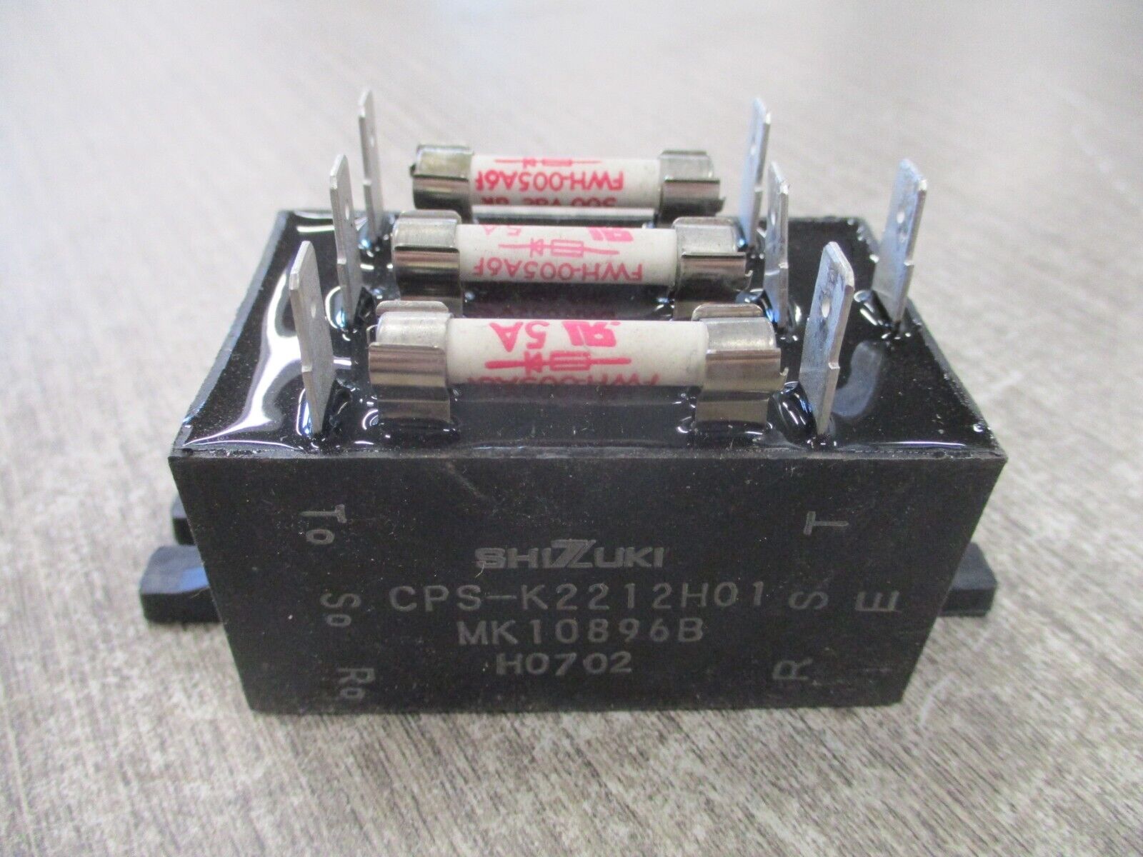 Shizuki Capacitor Module CPS-K2212H01 (3) 5A Fuses Used