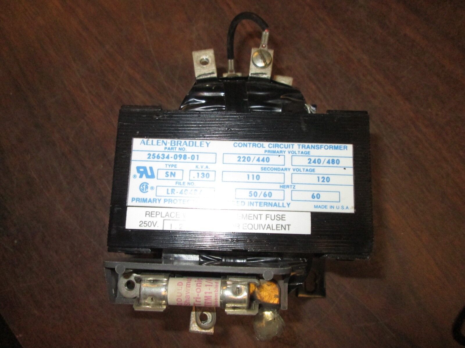 Allen-Bradley Control Circuit Transformer 60Hz 0.130KVA Used