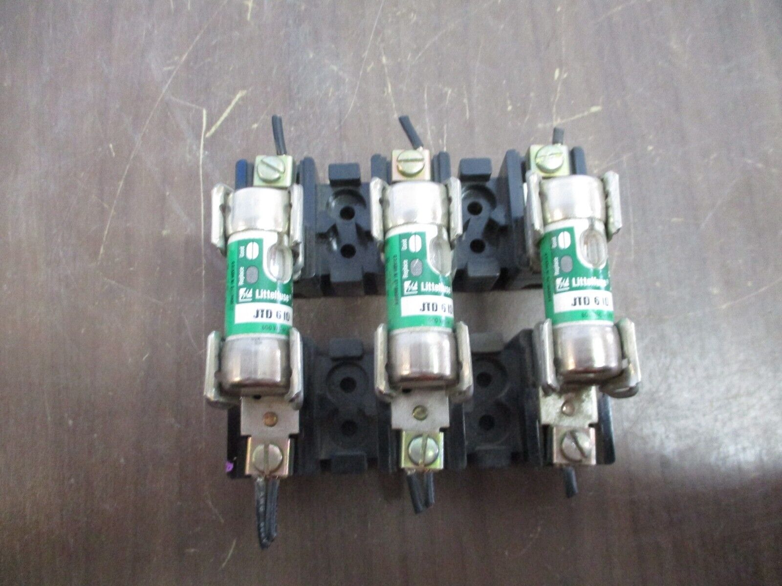 Allen-Bradley Fuse Holder 1494F-FS30 / 4011682402 30A 600V 3P w/ (3) 6A Fuses