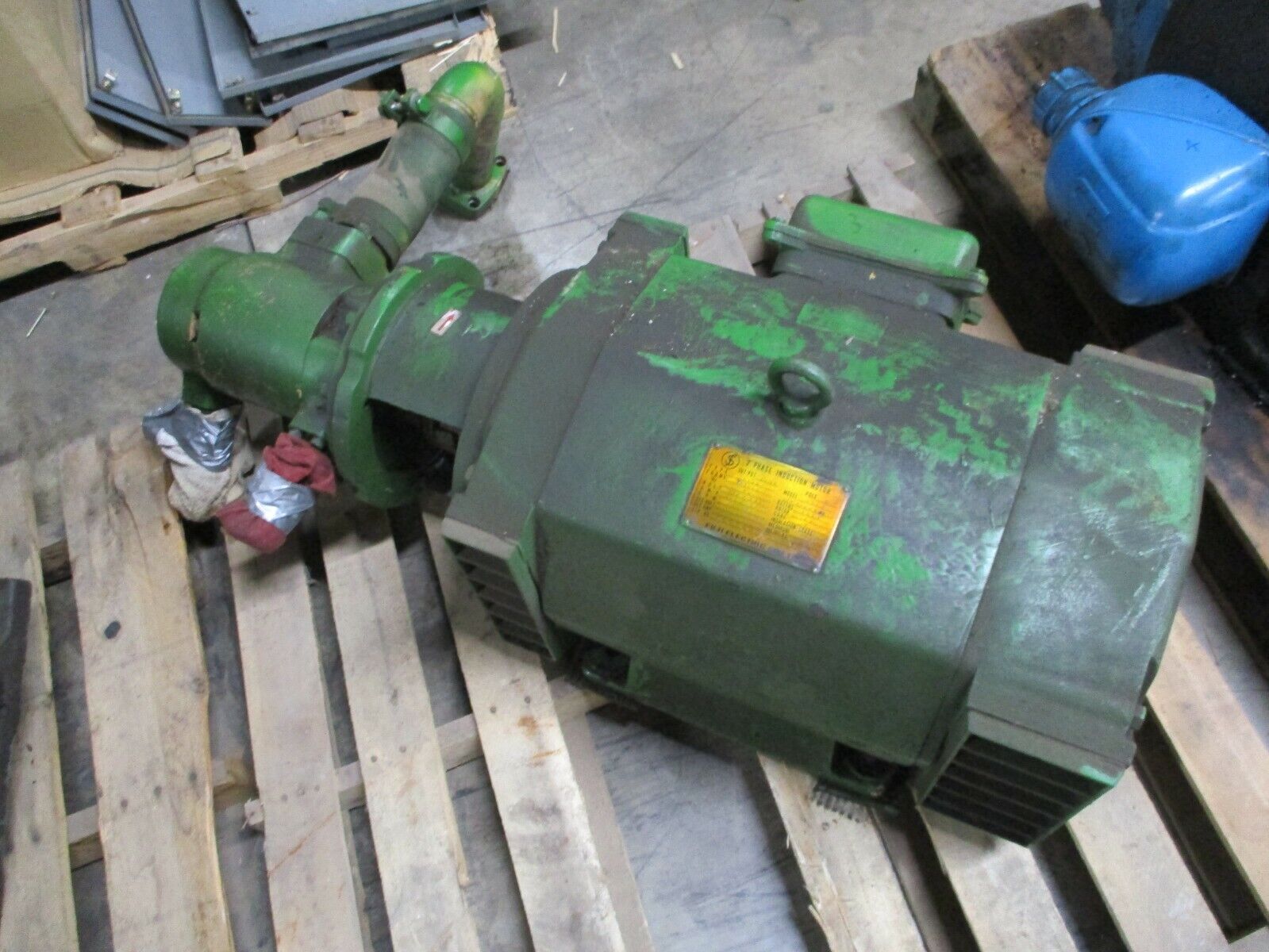 Tokyo Keiki Vane Pump w/ Motor SQP32-25-14-1AA10 40HP 1200RPM 220/440V 103/52A