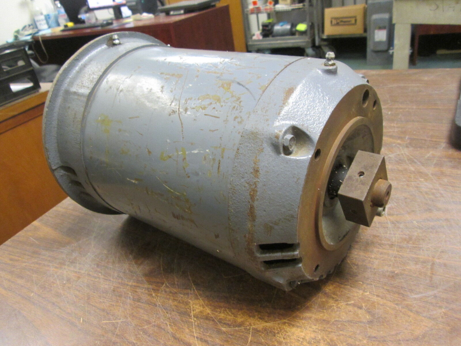 Baldor AC Motor VBM3211T 3HP 1800RPM 208-230/460V 9-8.6/4.3A FR: 182TC Used