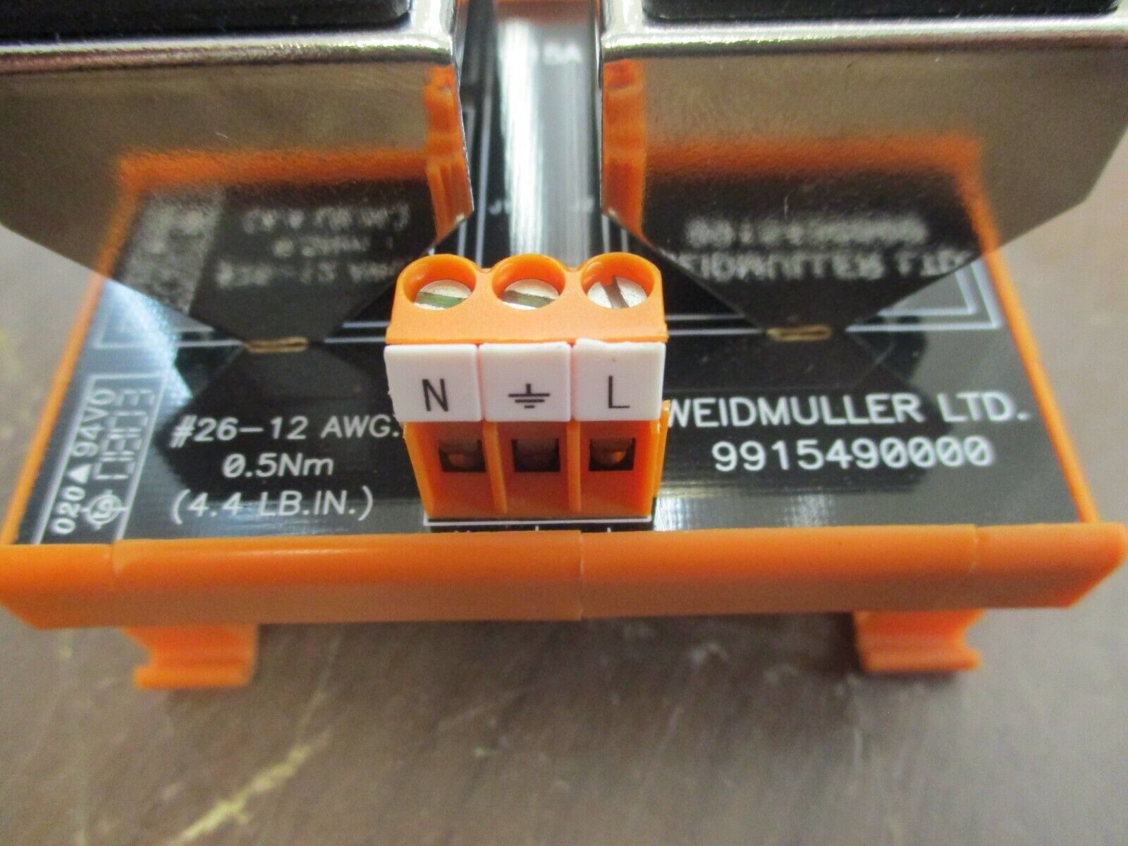 Weidmuller Duplex Outlet Module 9915490000 125V 15A Used