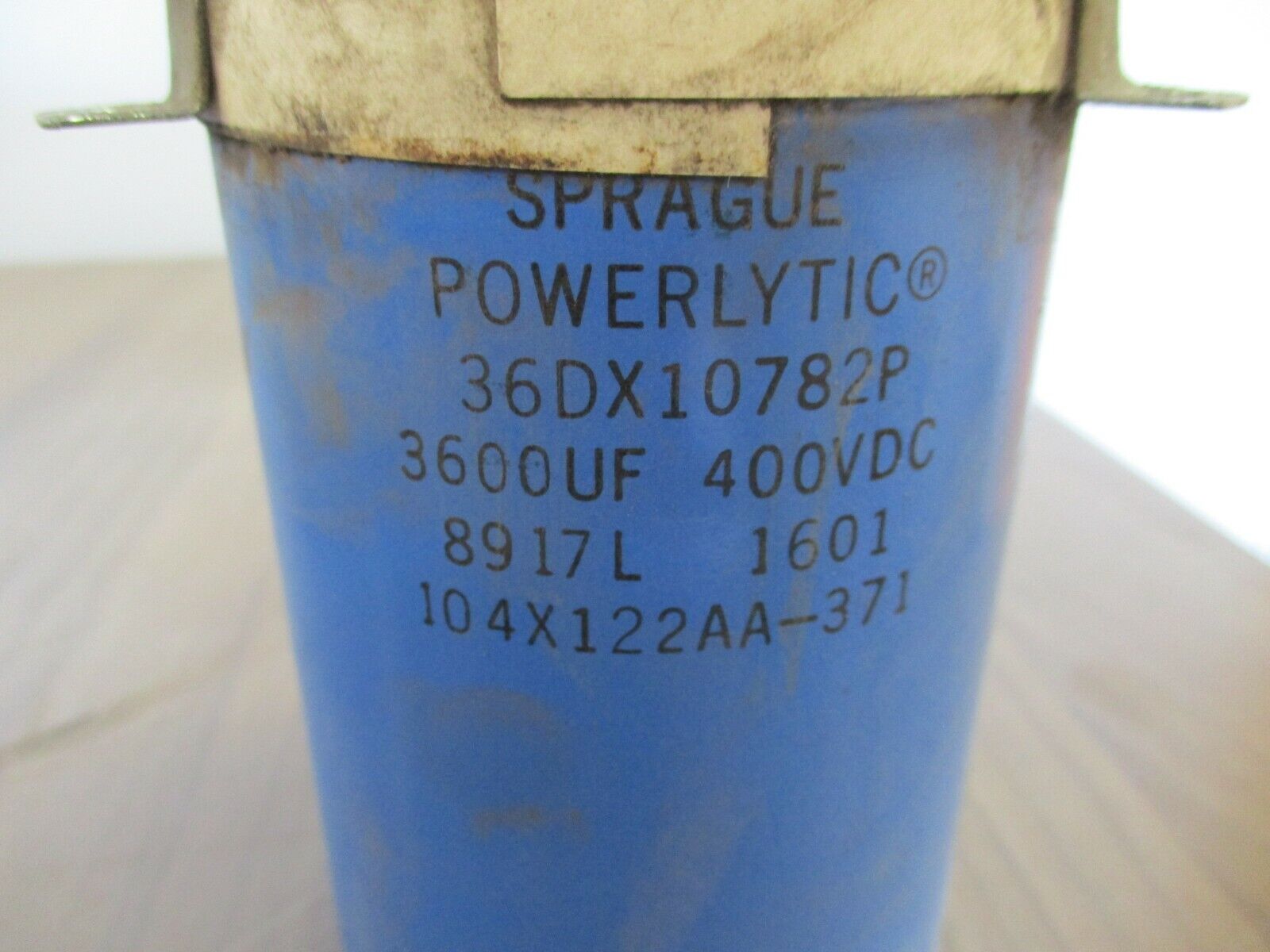 Sprague, Powerlytic Capacitor, Part #: 36DX10782P 3600UF, 400VDC, Used