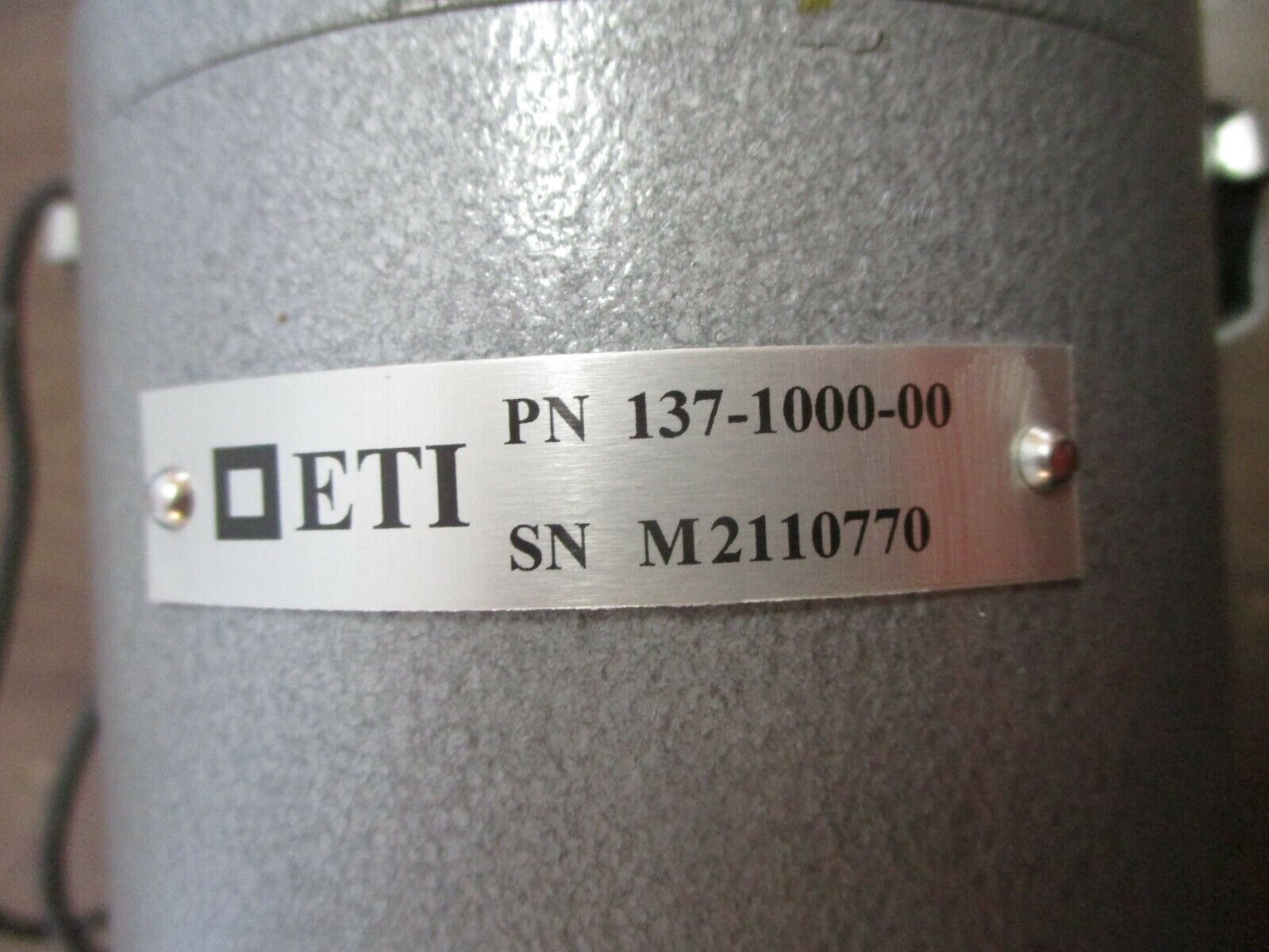 ETI Servo Motor 137-1000-00 New Surplus