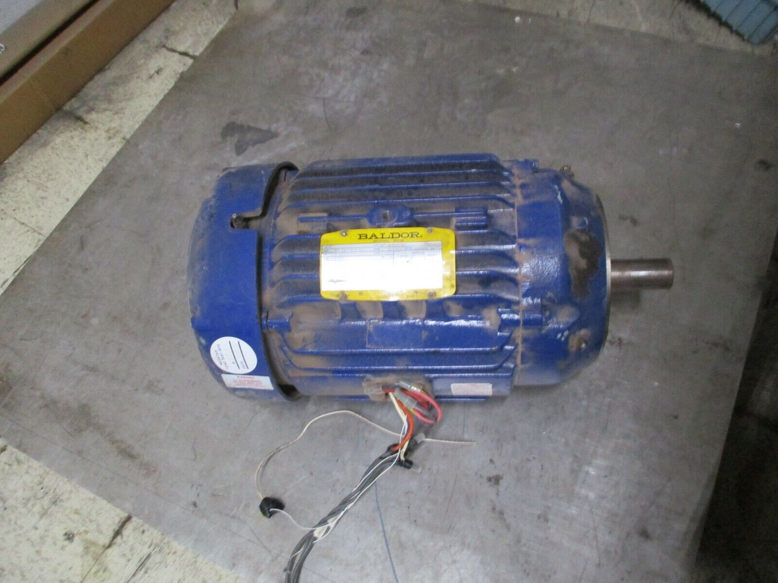 Baldor AC Motor 09S019X764G1 15HP 3600RPM FR:25 230/460V 34.4/17.2A 3Ph Used