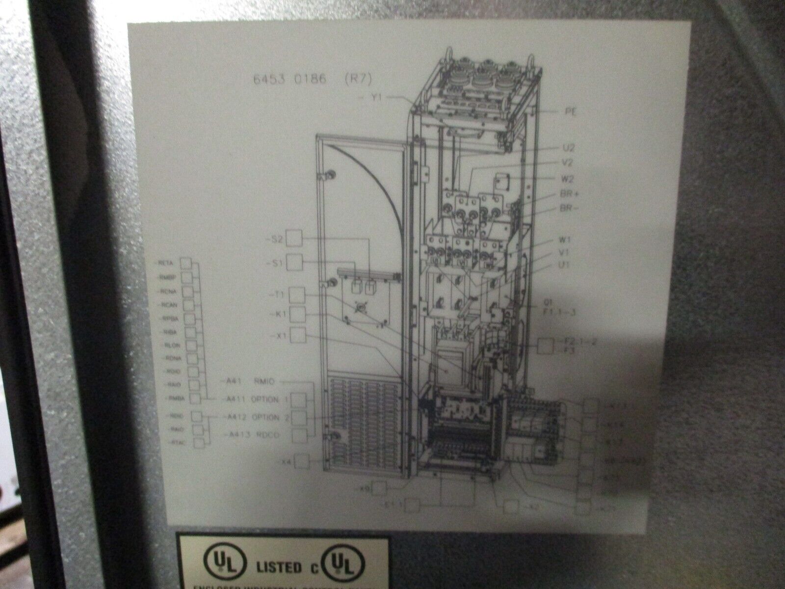 ABB ACS550 AC Drive ACS550-U2-245A-4 200HP 3Ph w/ Keypad Used