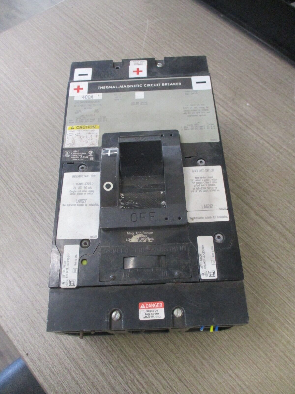 Square D Circuit Breaker LHL3640030DC1616 400A 500VDC 3P