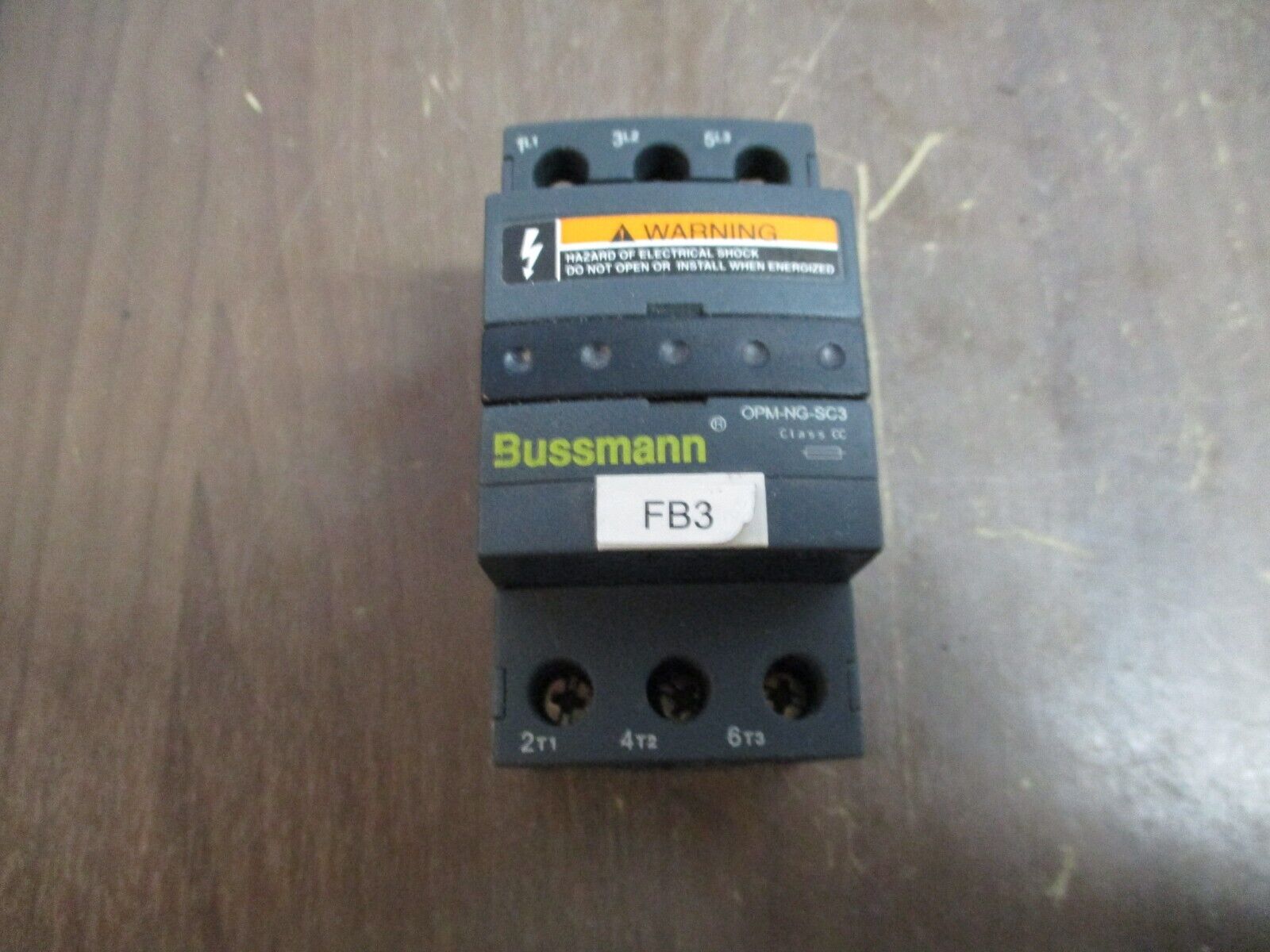 Bussmann Fuse Holder OPM-NG-SC3 30A 600V 3P Used