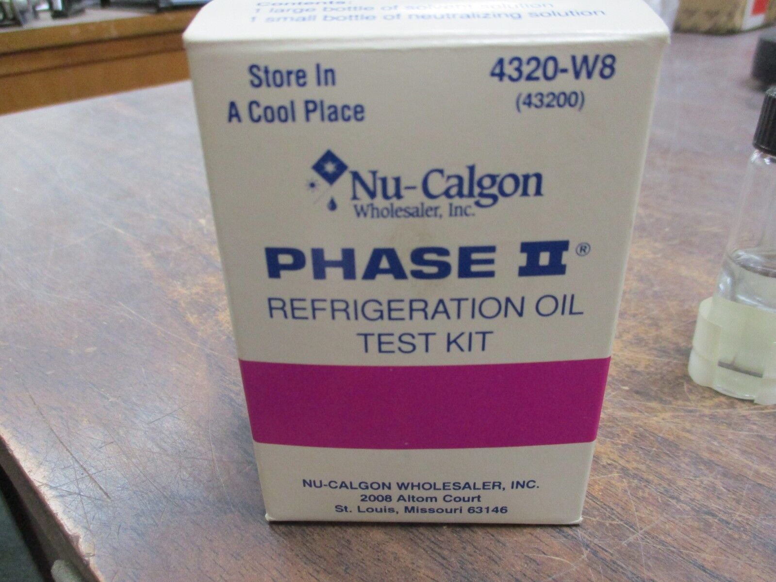 Nu-Calgon Phase II Refrigeration Oil Test Kit 4320-W8 New Surplus