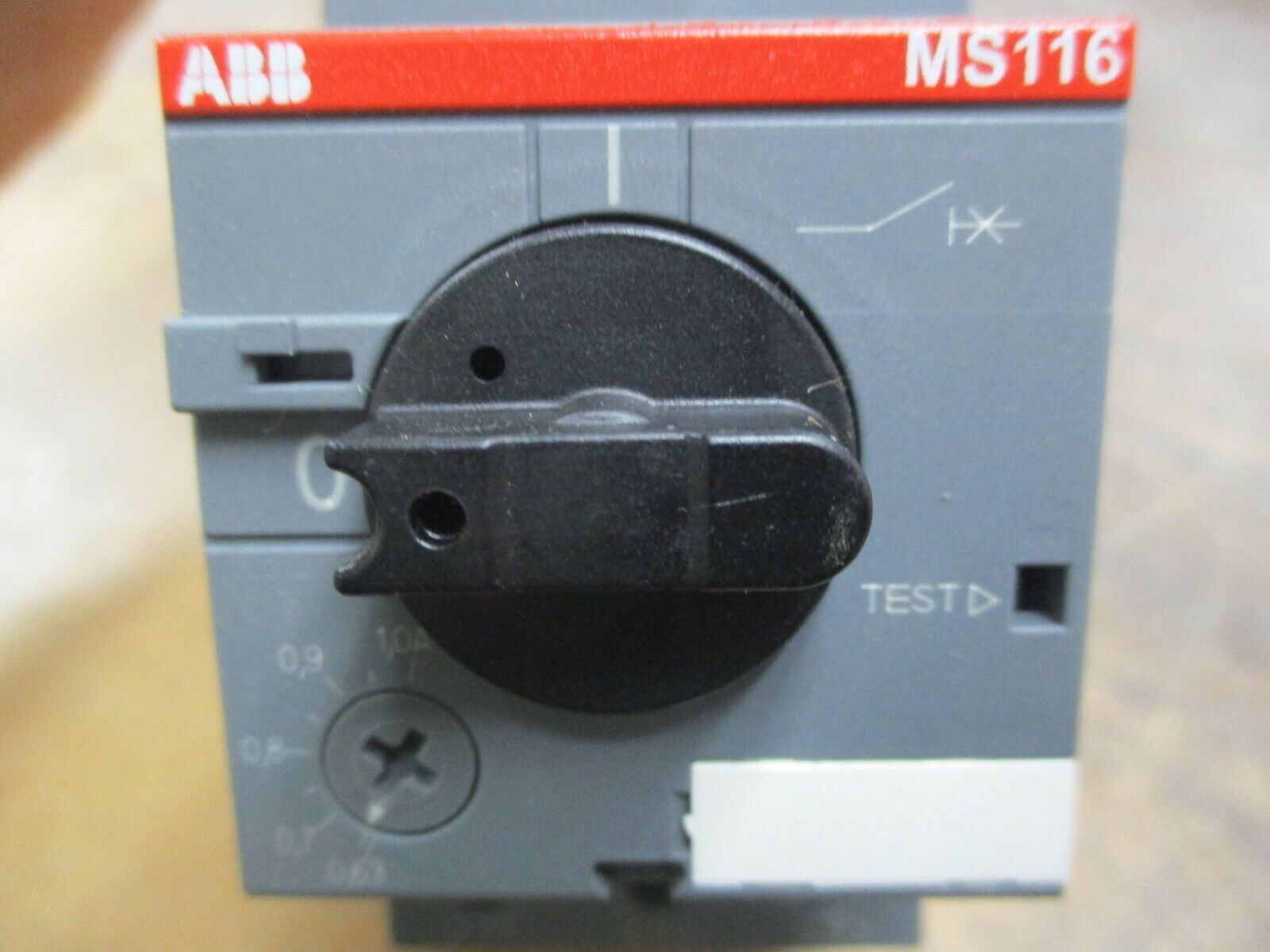 ABB Motor Protector MS116-1.0 Trip: 0.63-1.0A 600V Used