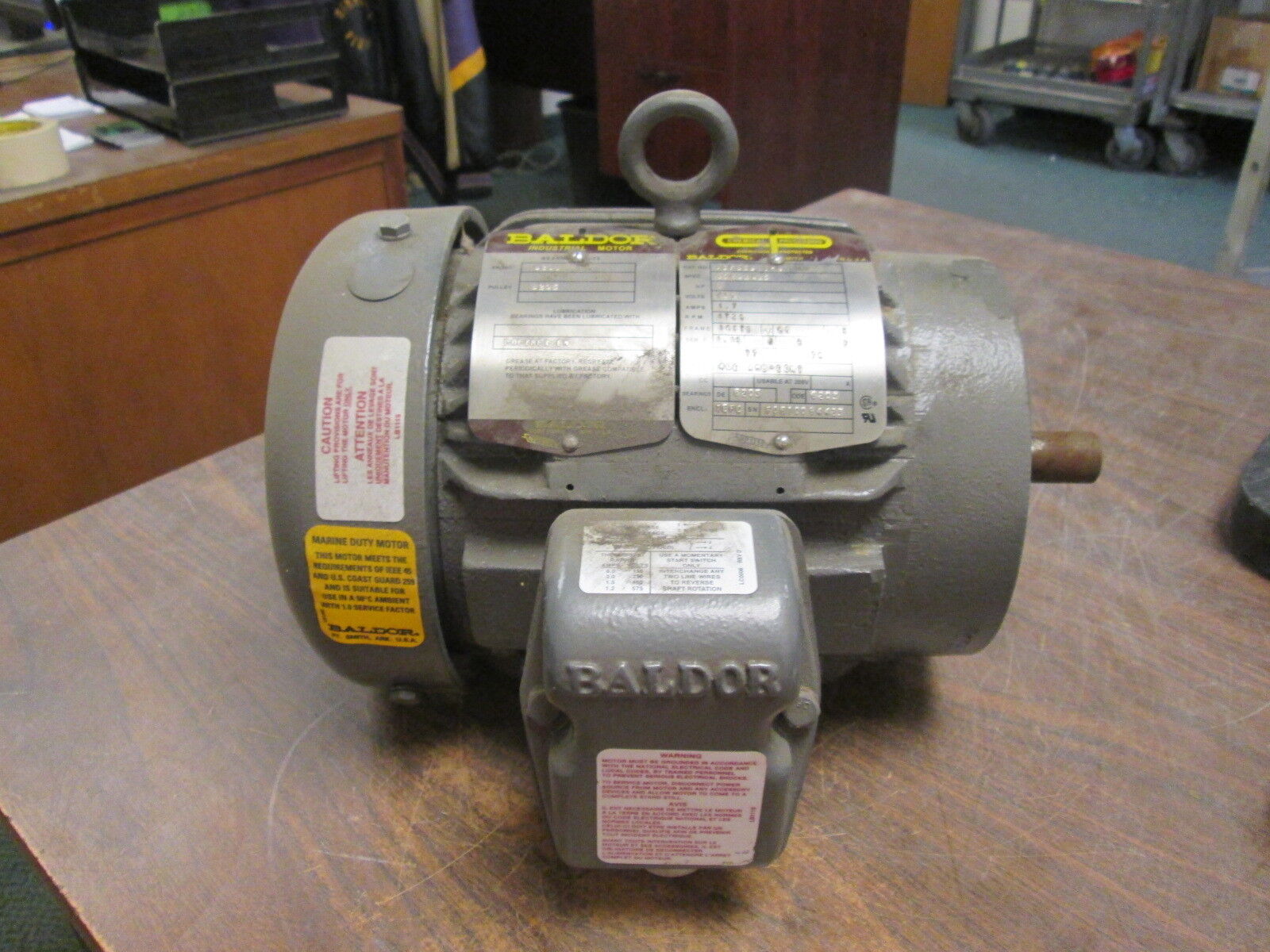 Baldor Corrosion Protected Chemical Processing Motor VCP3581T-4 1HP 1800RPM Used