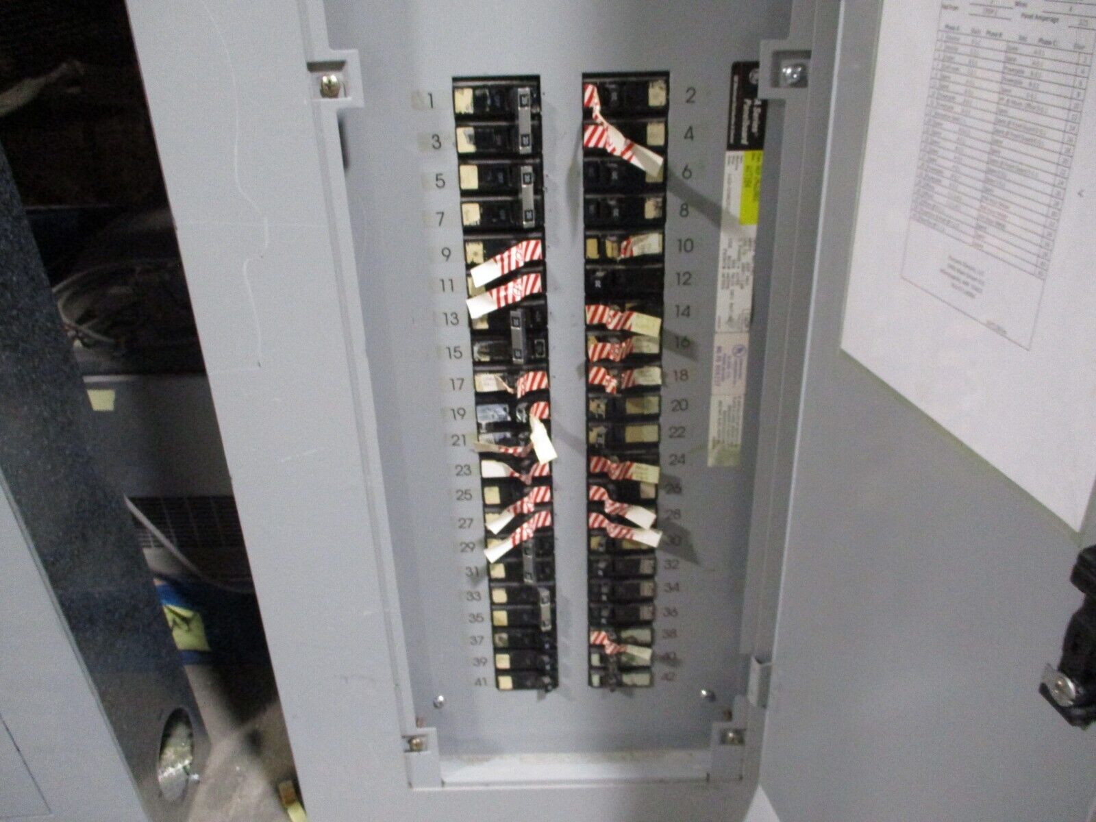 GE Main Breaker Circuit Breaker Panel AQF3422ABX 225A Max 225A Main 208/120V 3Ph