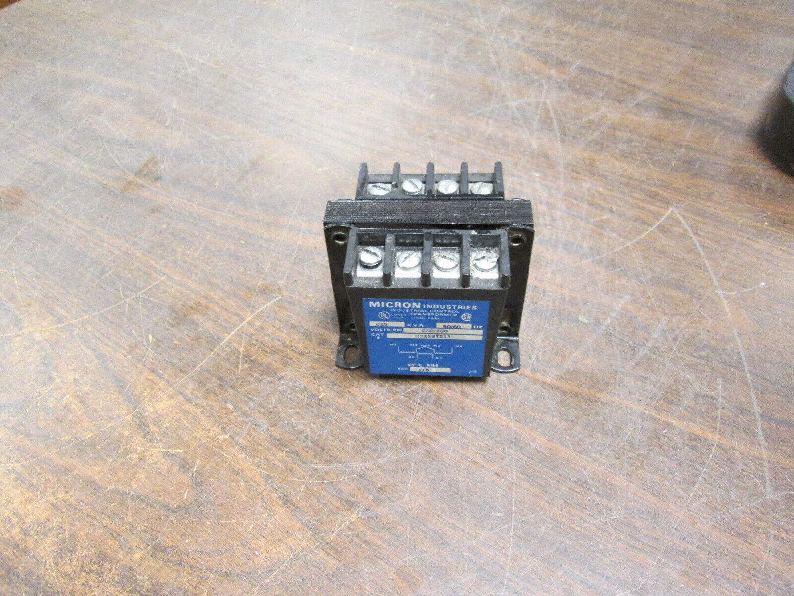 Micron Control Transformer B025BTZ13 0.025KVA Pri:230/460V Sec:115V 50/60Hz Used