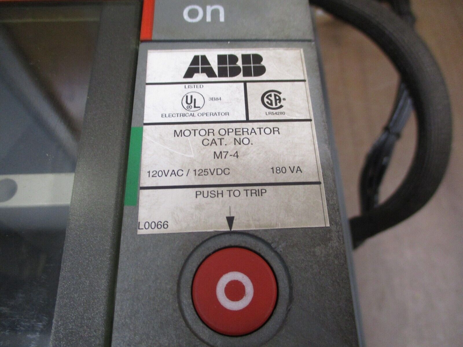 ABB SACE Circuit Breaker S7H PR211 1200A 600V 3P w/ Meter Operator Used