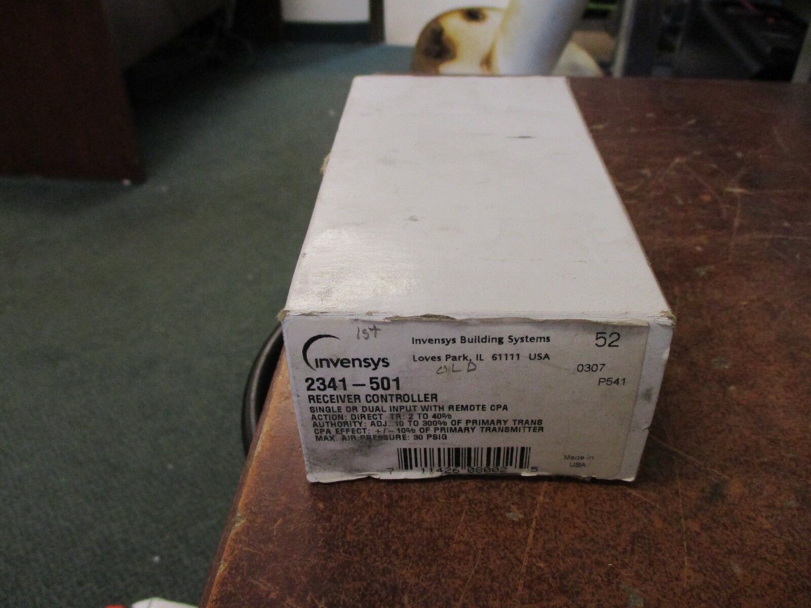 Invensys Receiver Controller 2341-501 30 PSIG New Surplus