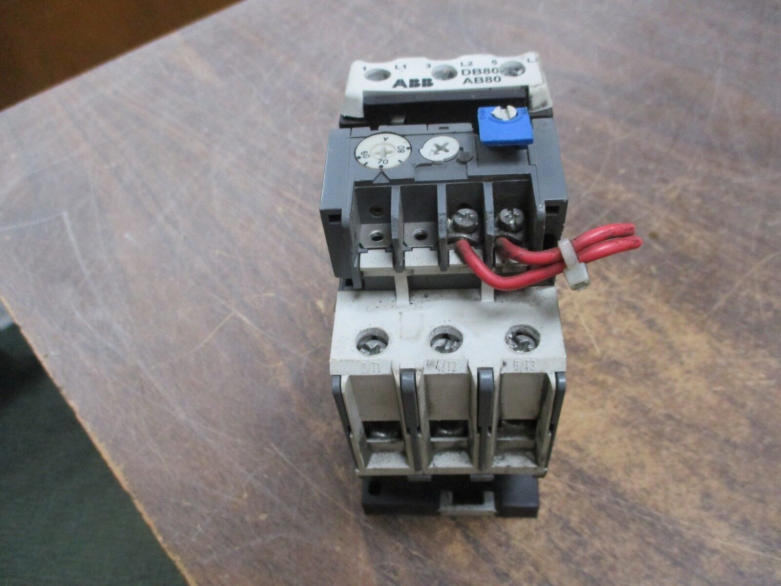 ABB Solid State Overload w/ Din Rail Adapter  TA75 DU  Trip: 60-80A  Used