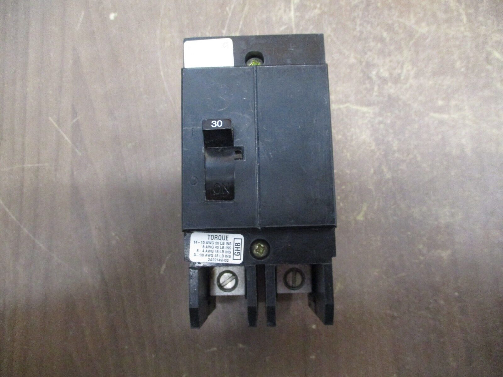 Cutler-Hammer Bolt-On Circuit Breaker GHB2030 277/480V 30A 2P New Surplus