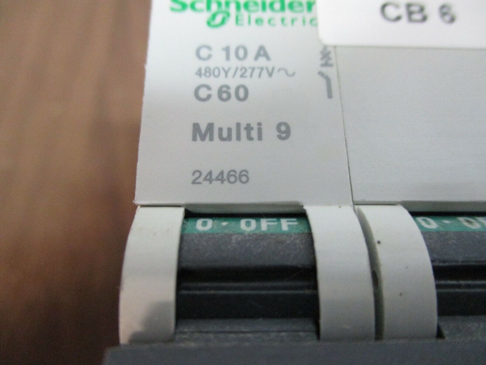 Schneider Electric Multi 9 Circuit Breaker 24466 10A 480Y/277V 3P Used