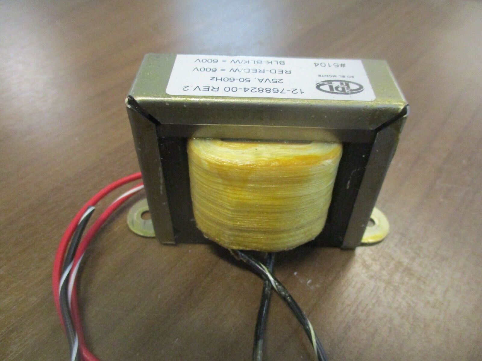 TPL Transformer 12-768824-00 Rev. 2 25VA Pri: 600V Sec: 600V 50-60Hz Used