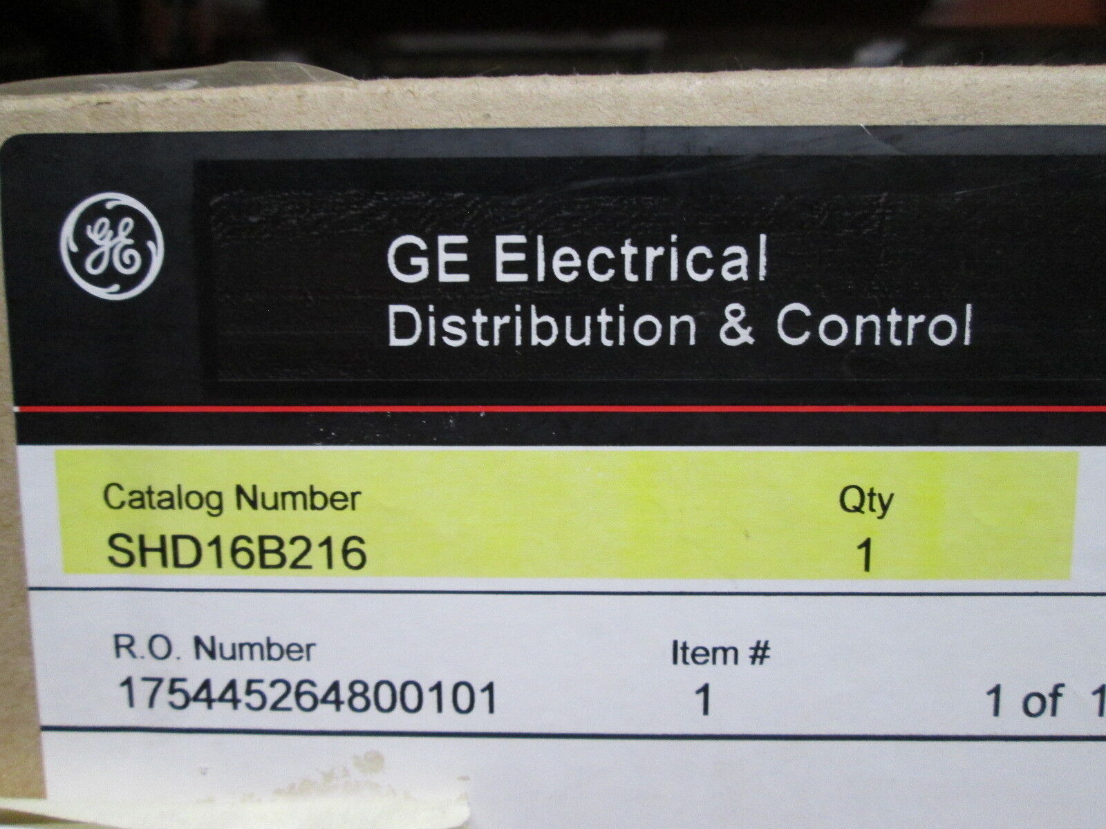 GE Hi-Break Circuit Breaker SHD16B216 1600A 240/480/600V 3P New Surplus