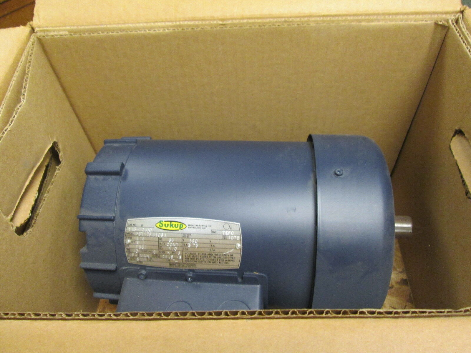 Sukup P6T17FB106A AC Motor 115422.00 2HP 1725RPM FR:F56Z ENCL:TEFC 380V 3.75FLA