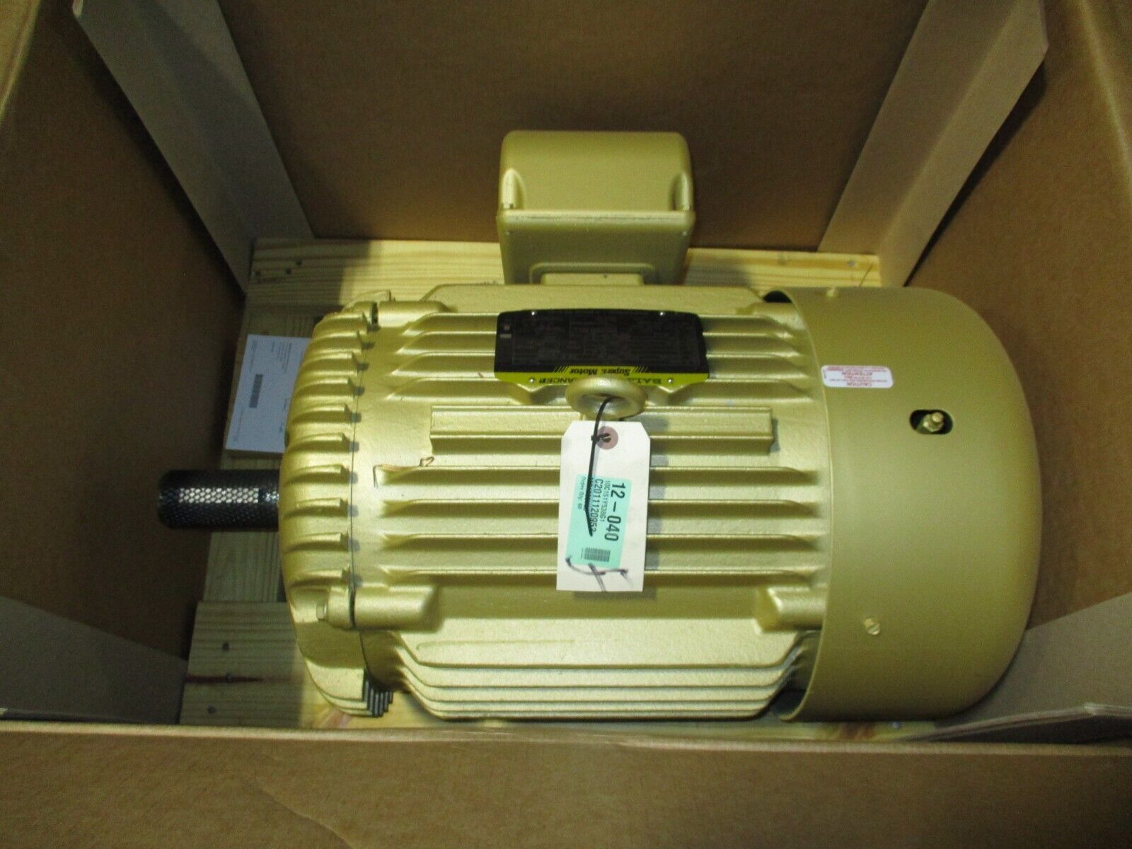 Baldor Motor EM4104T 30HP 1800RPM 230/460V 76/38A 3Ph 60Hz New Surplus