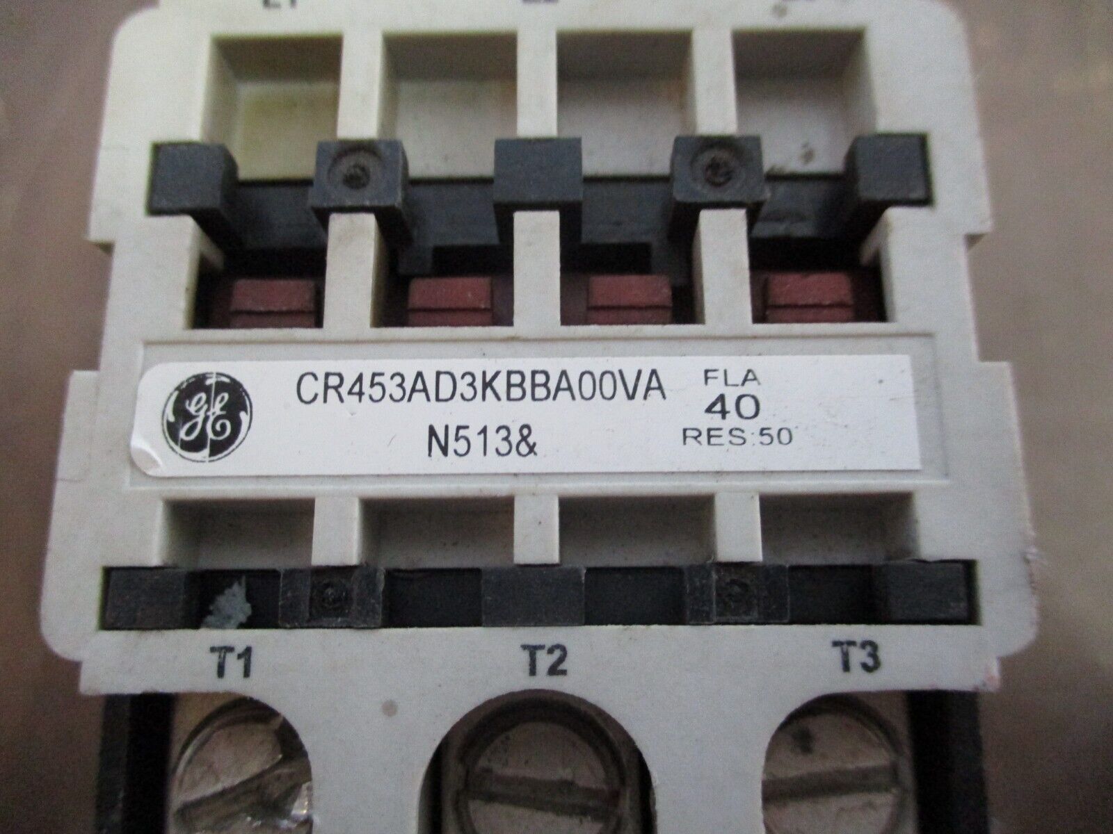 GE Contactor CR453AD3KBBA00VA 24V Coil 40A Used