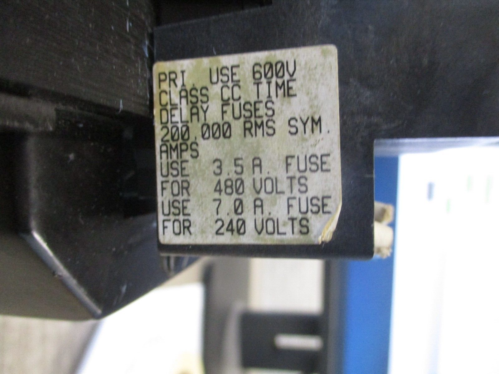 Hevi-Duty Control Transformer E3803PBX 0.380KVA Pri:240/480V Sec:120V 50/60Hz