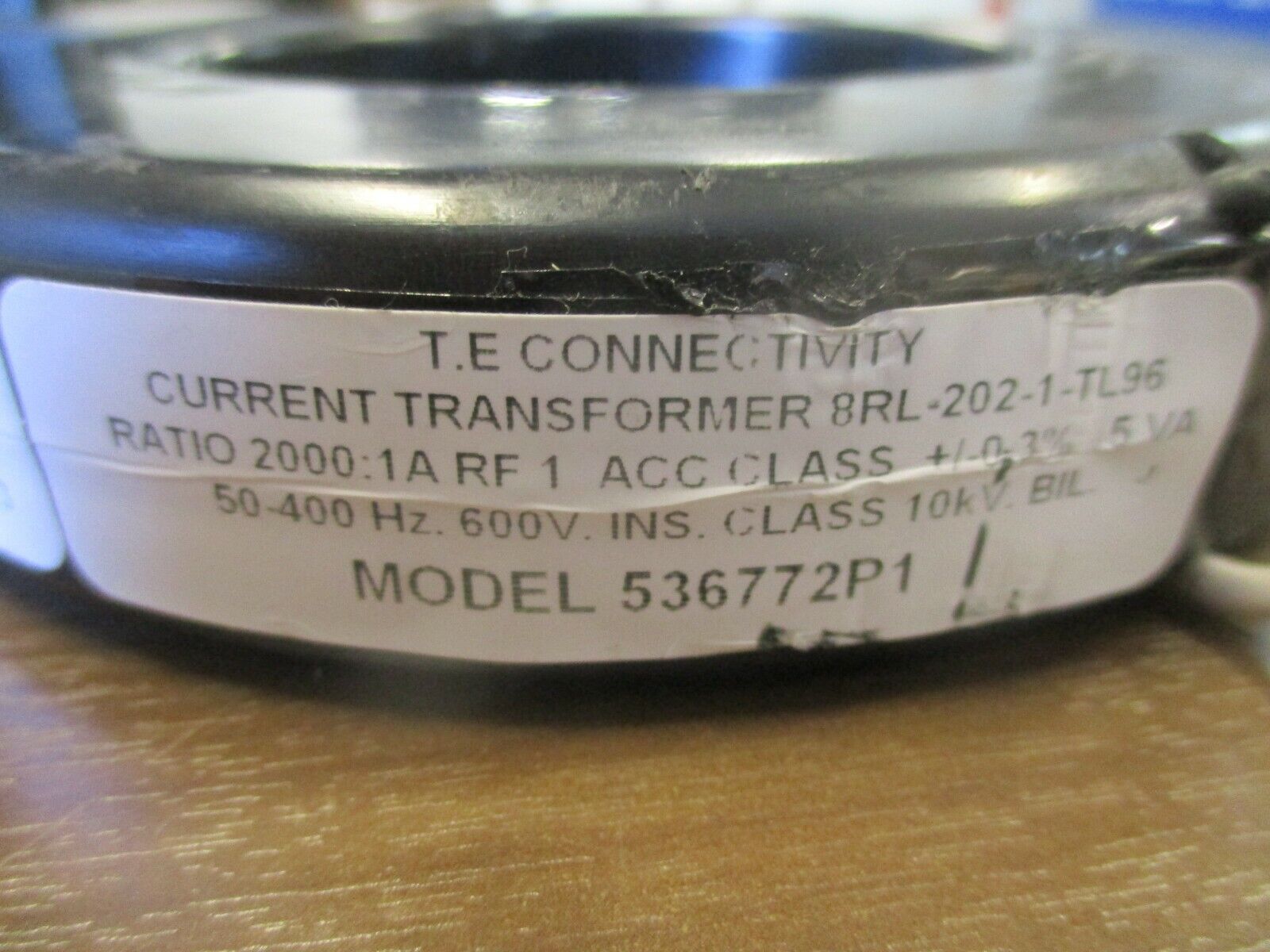 TE Connectivity Model 536772P1 Current Transformer 8RL-202-1-TL96 Ratio 2000:1A