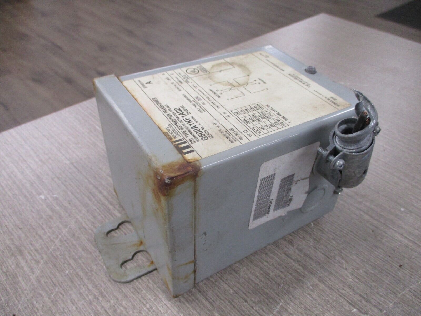 Micron Industries Transformer G500A1KF1A02 Ser. A 0.5kVA Pri: 240/480V 60Hz Used