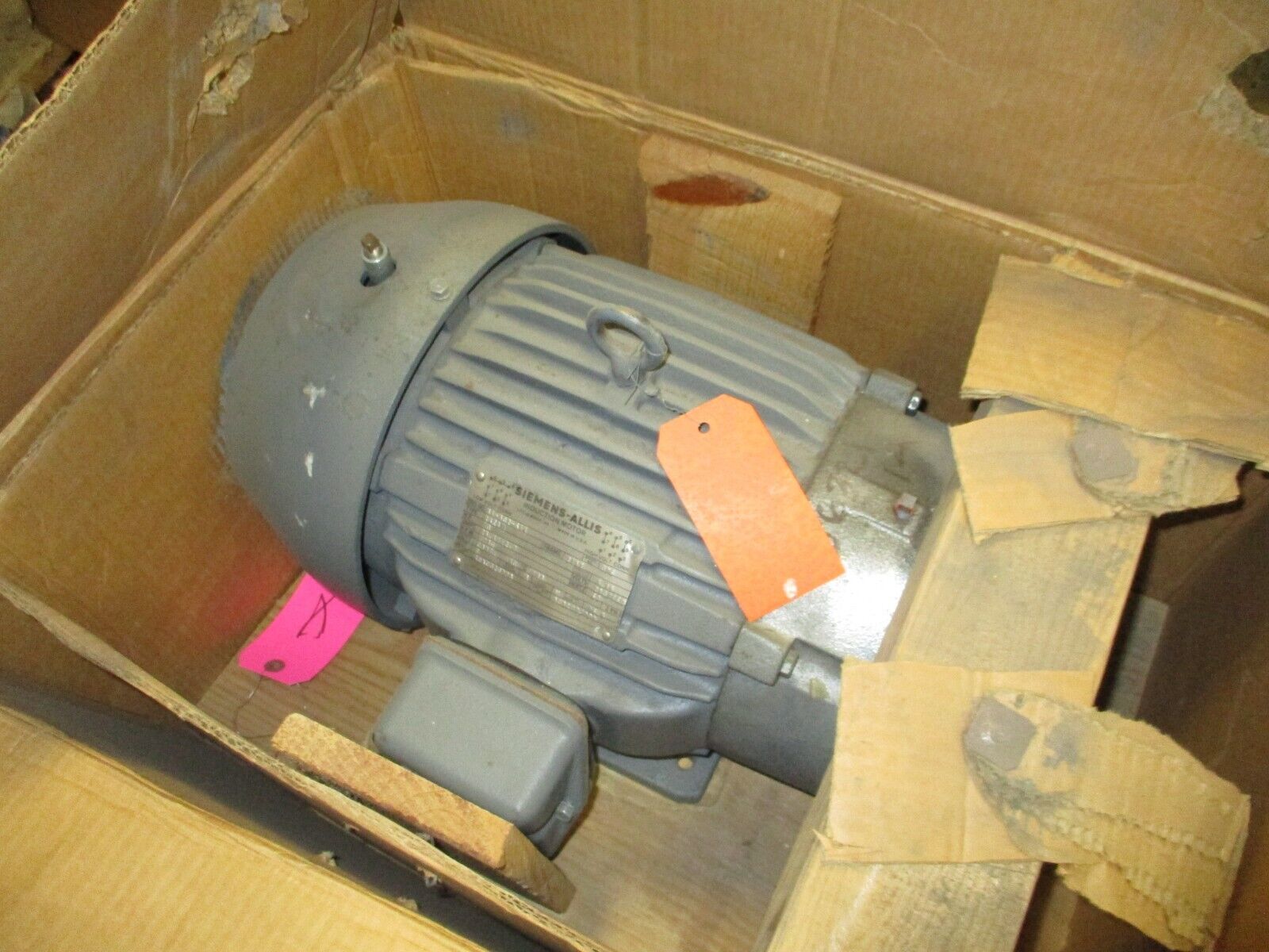 Siemens-Allis Induction Motor 51-502-614 10HP 1800RPM 230/460V 25.4/12.7A 60Hz