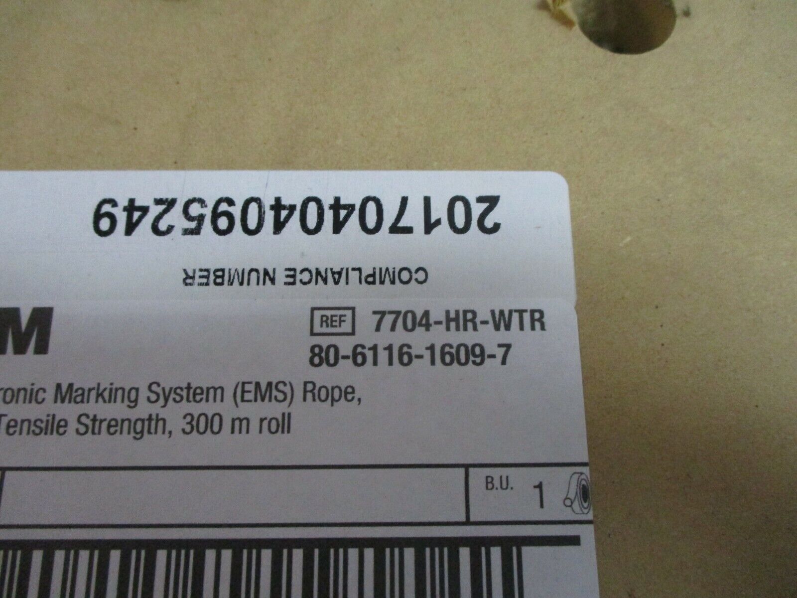 3M Electronic Marking System (EMS) Rope 7703-HR-WTR 300m Roll New Surplus