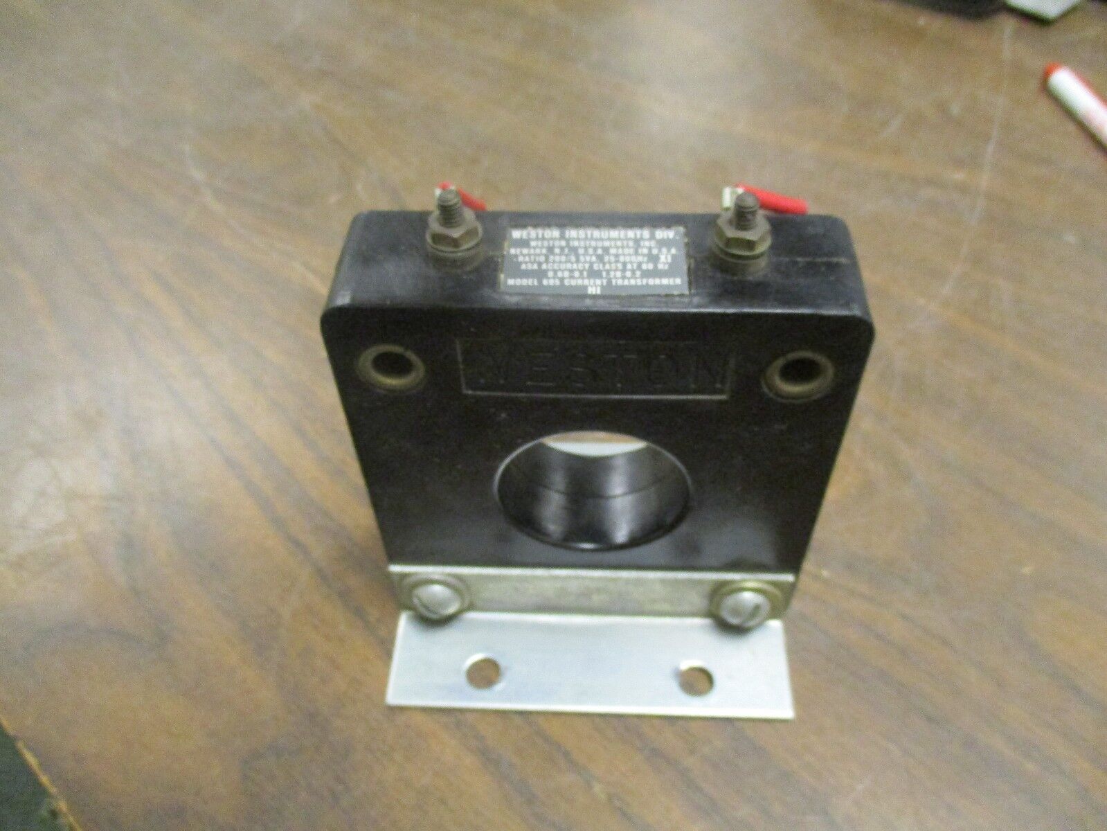 Weston Current Transformer Model 605 Ratio 200:5 25-800Hz Used