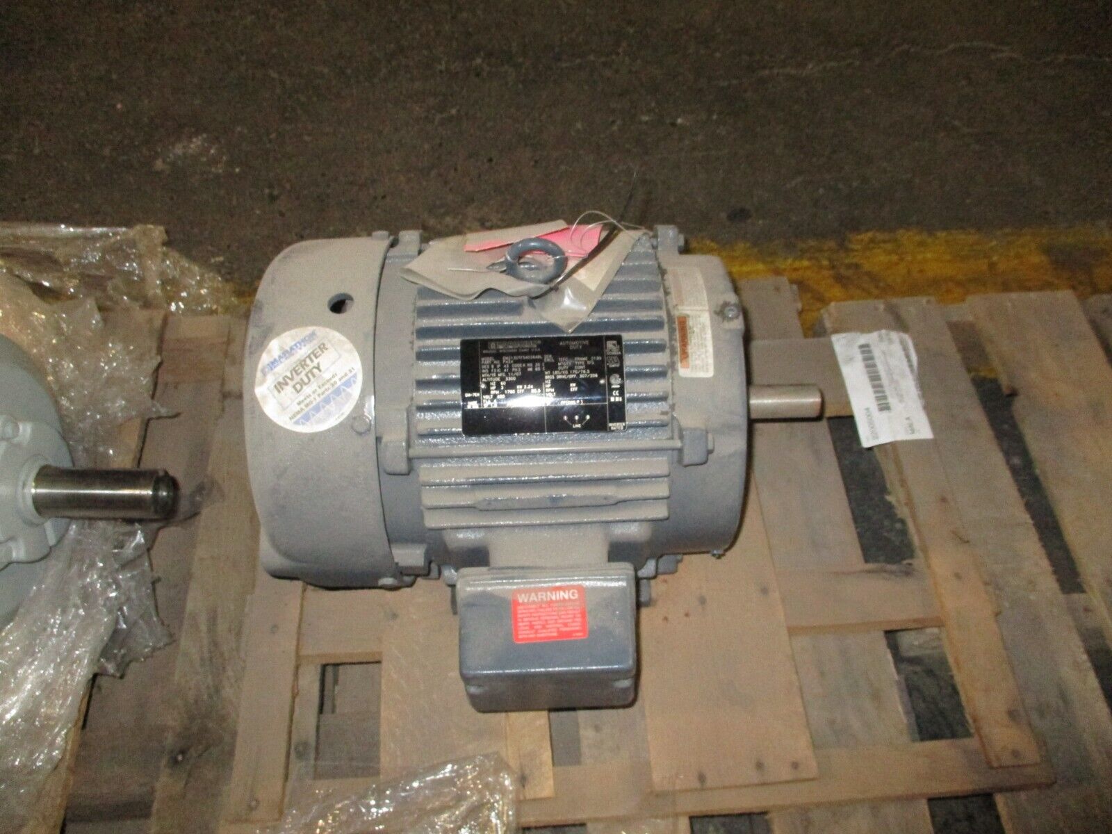 Marathon Motor P424 3HP 1800RPM 460V 4A 60Hz 3Ph *No Key* Used