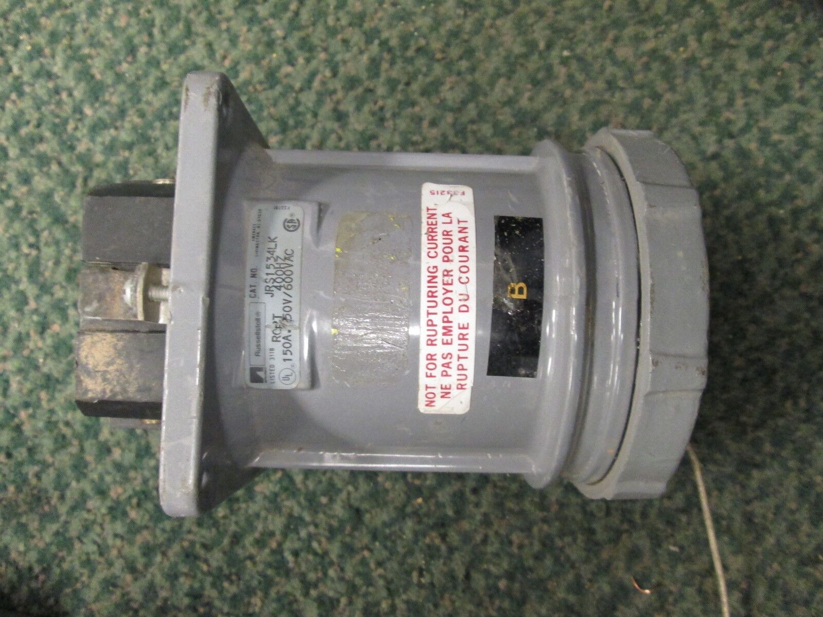 Russellstoll Receptacle JRS1534LK 150A 600V 2W+G 400Hz Used