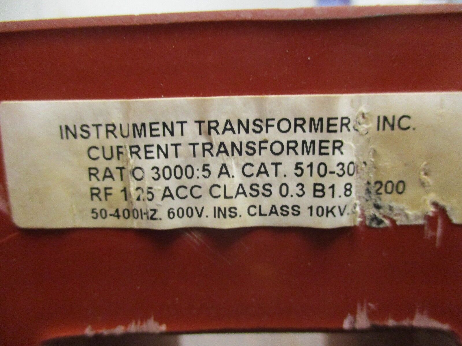 Instrument Transformers Current Transformer 510-302 Ratio 3000:5A 600V 10KV BIL