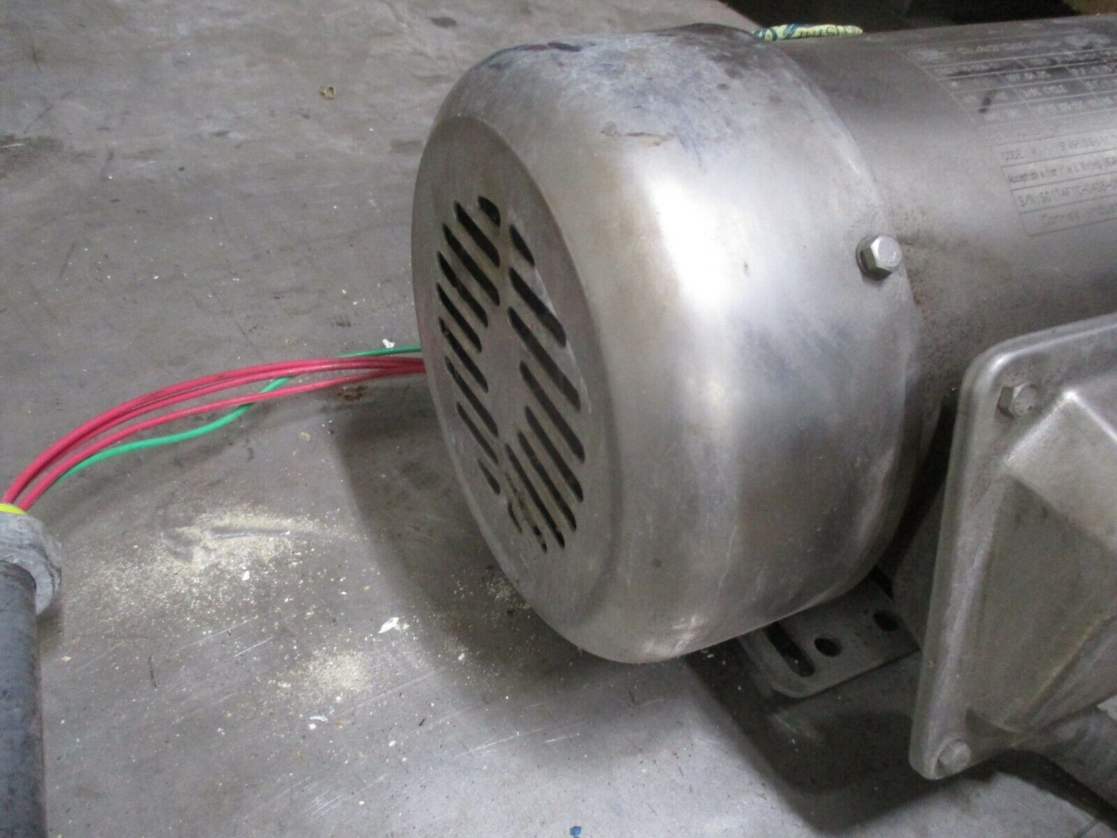 Gator Stainless Steel AC Motor CSSTF18-056-01 1HP 1800RPM 208-230/460V Used