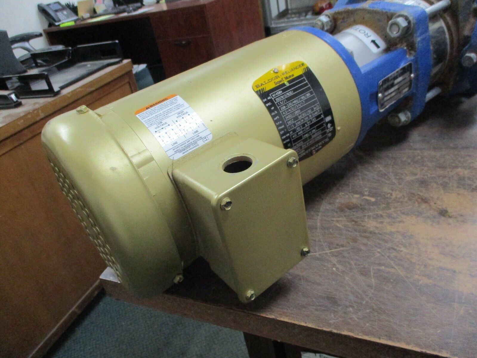 Pentair Aurora Centrifugal Pump w/ Motor PVM2-50D 1.5HP 3500RPM 208-230/460V