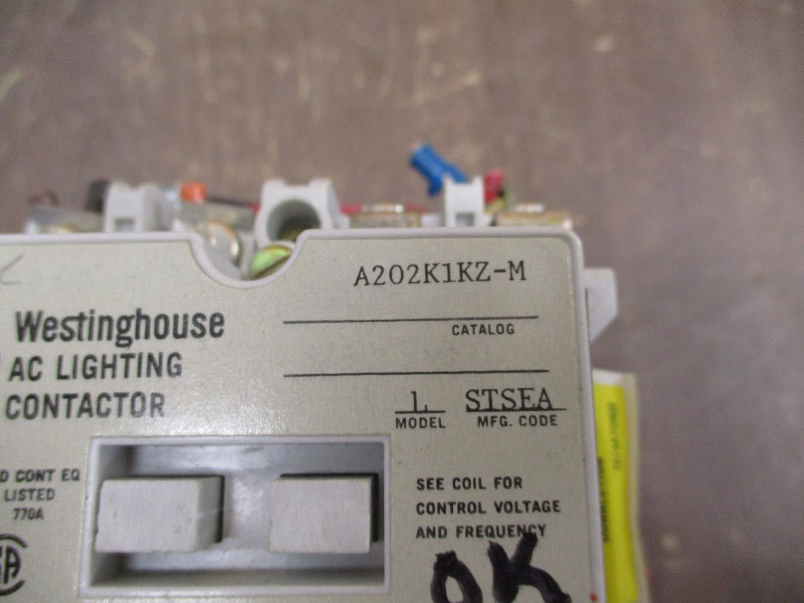 Westinghouse AC Lighting Contactor A202K1KZ-M 277V Coil 30A 600V Used