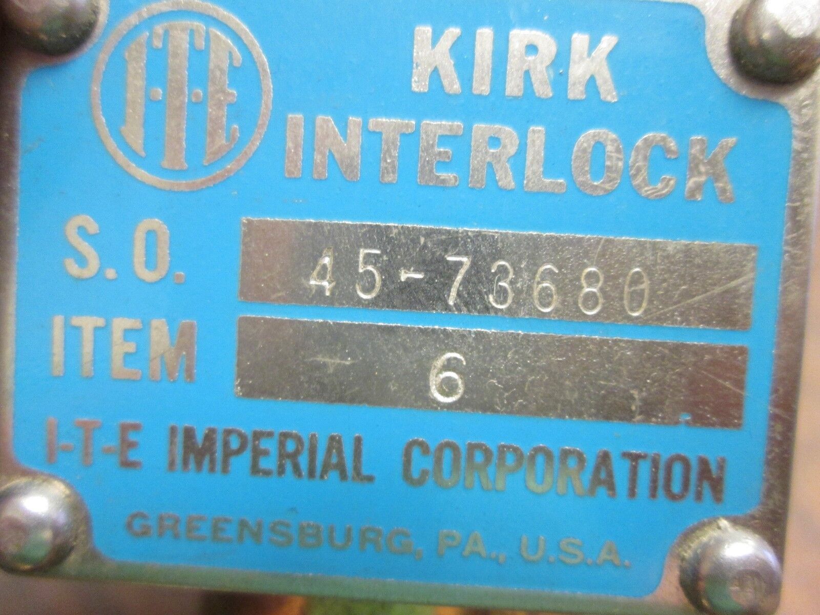 Kirk Interlock 45-73680 Stab Length: 0" to 0.75" Used