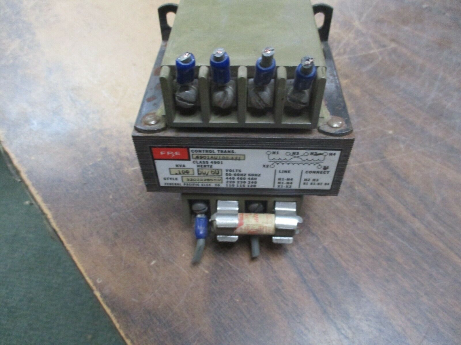 FPE Control Transformer 4901AU100-421 0.100KVA Pri: 240/480V Sec: 120V 50/60Hz