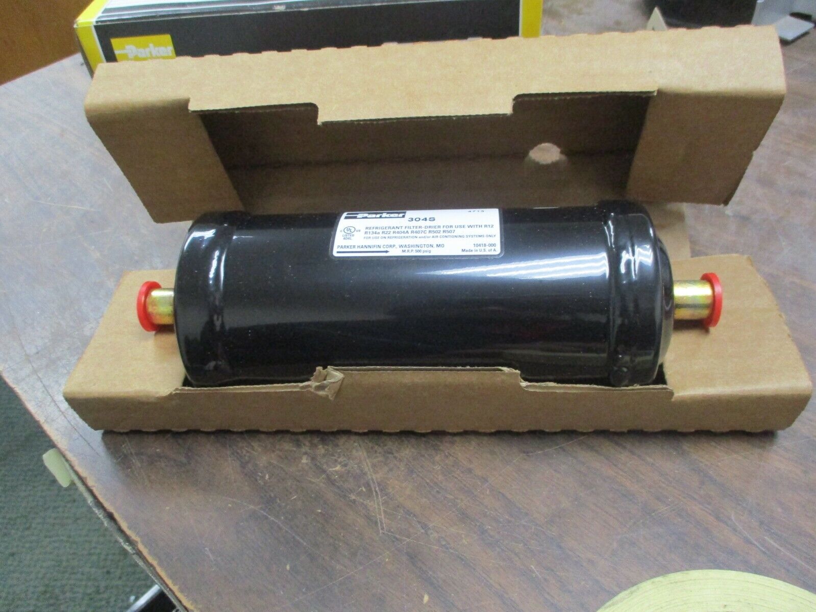 Parker Liquid Line Filter-Drier 304S 1/2" ODF Solder New Surplus