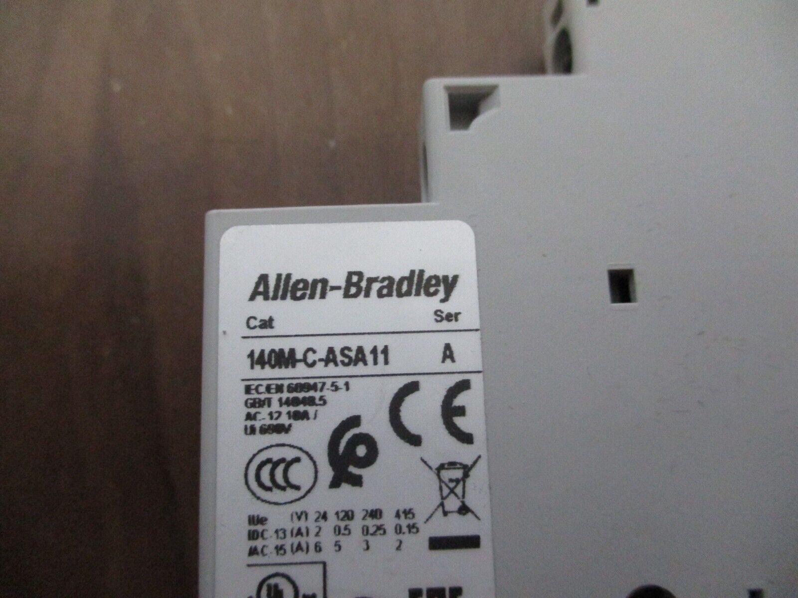 Allen-Bradley Aux Contact 140M-C-ASA11 Ser. A 1 N.O. 1N.C. New Surplus