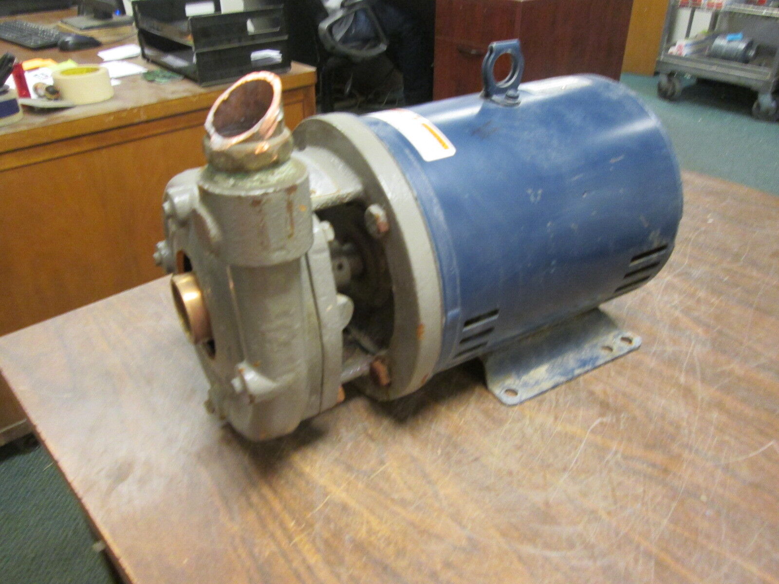 Flowserve Pump W/ Motor P02-001A Size:1.5X1.25X5 2000 5HP 230V 175GPM 53TDH Used